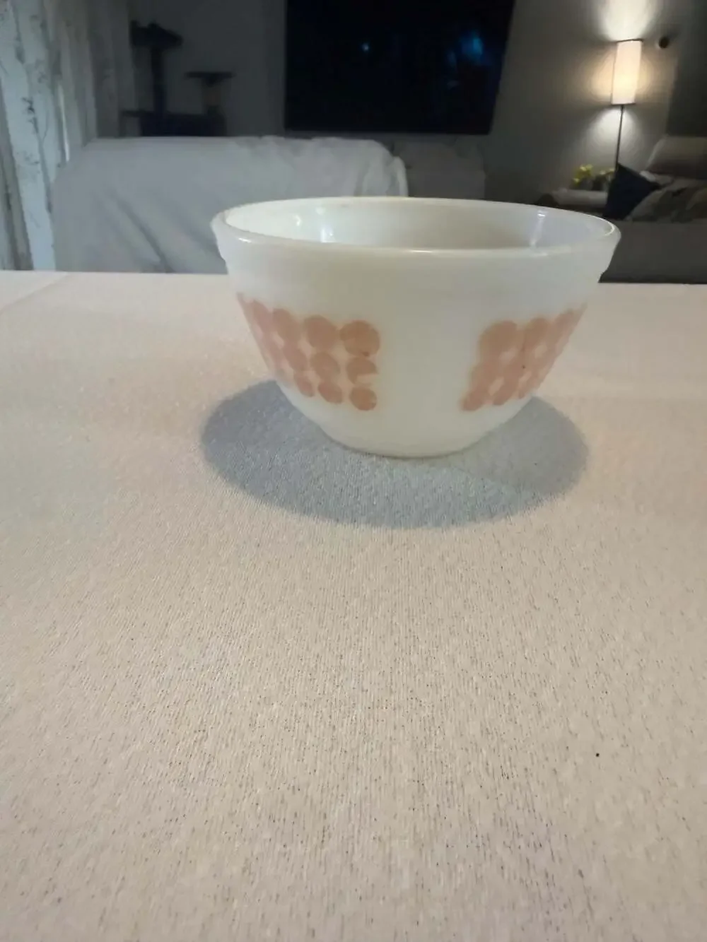 Vintage Pyrex Orange Polka Dot 1.5 Pint Mixing Bowl #401